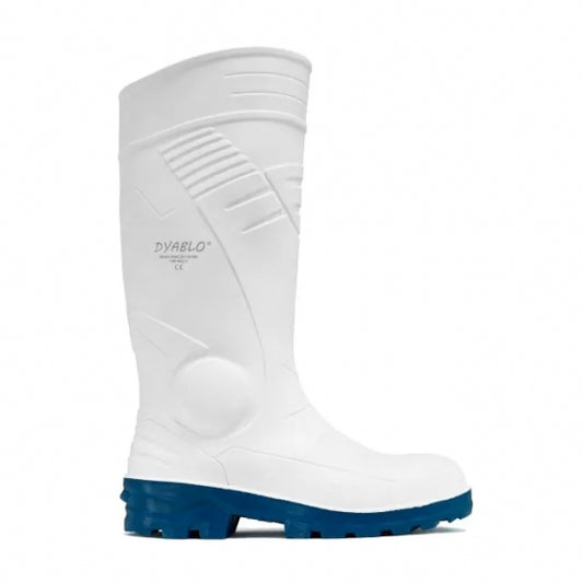 BOTTES EN CAOUTCHOUC SRC ACIER S4 BLANC PVC / NITRILE