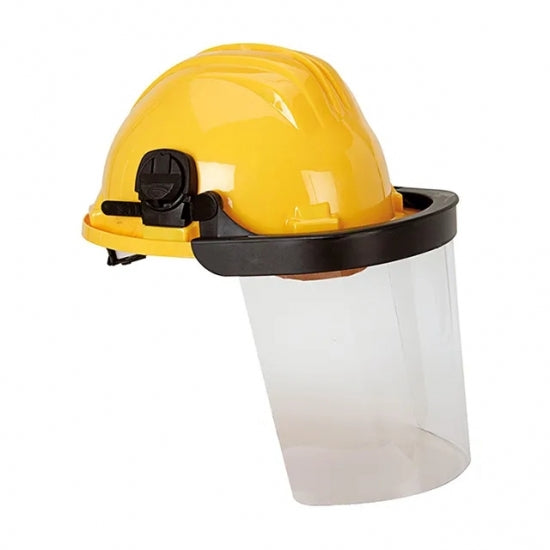 CASQUE EN POLYÉTHYLÈNE AVEC VISIÈRE EN POLYCARBONATE