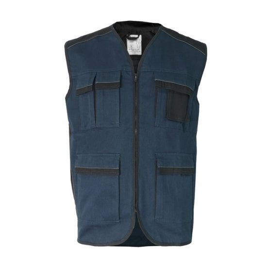 GILET BICOLORE 100% COTON 240G/M²