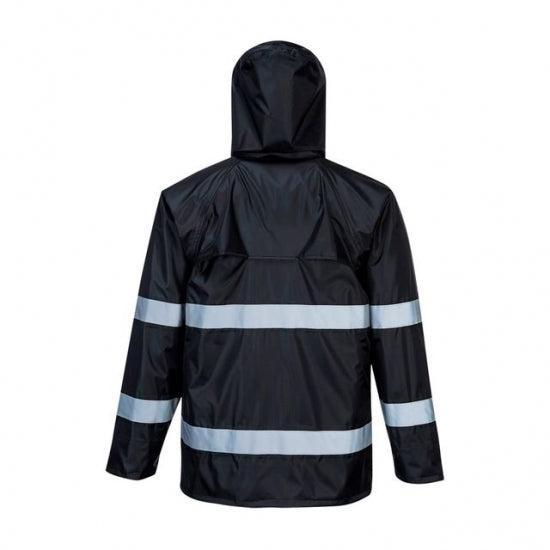 VESTE IMPERMÉABLE AVEC BANDES RÉFLÉCHISSANTES