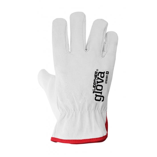 GANTS BOSS EN CUIR DE VACHETTE GRIS