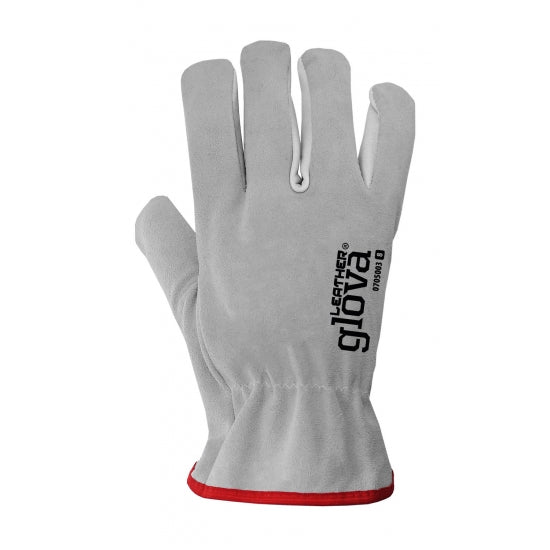 GANTS DE CHEF CUIR MIXTE GRIS