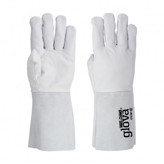 GANTS DE SOUDEUR MIXTE CHÈVRE GRIS 35 CM