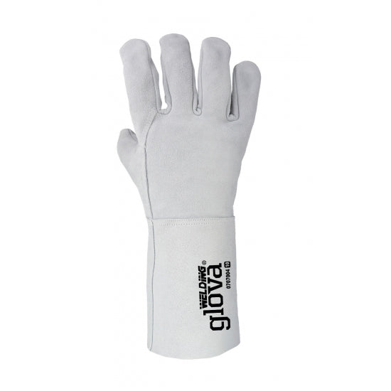 GANTS DE SOUDEUR CUIR GRIS 35 CM