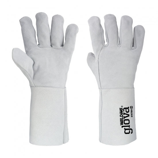 GANTS DE SOUDEUR CUIR GRIS 35 CM