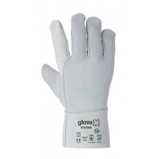 GANTS DE SOUDEUR CUIR MIXTE GRIS 27 CM