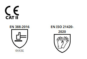 GANTS EN NYLON/ÉLASTHANNE AVEC REVÊTEMENT EN SABLE EN MICRO-MOUSSE DE NITRILE